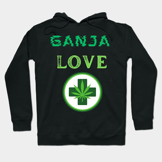 Ganja smoker, Cannabis lover, Joint smoker Hoodie by johnnie2749